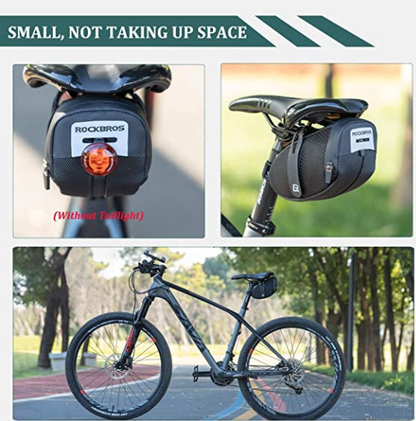 Дисаги ROCKBROS B74 чанта за седалка за велосипед с държач за задни светлини черна