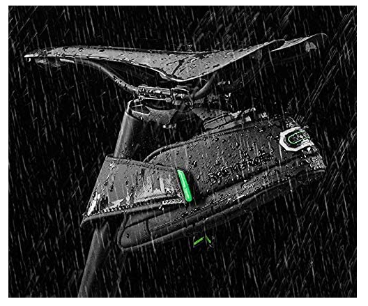 Чанта за дисаги ROCKBROS C27 Чанта за седалка черна 1L/1.5L с държач за задна светлина