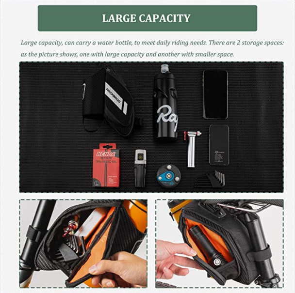 Чанта за велосипед ROCKBROS C32 с държач за бутилка прибл