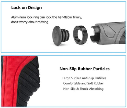 Ергономични ръкохватки за кормило на велосипед ROCKBROS, неплъзгащи се 22 мм