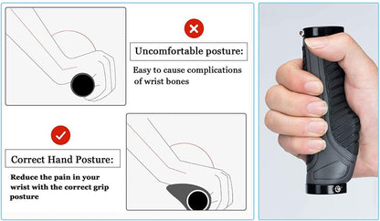 Ергономични ръкохватки за кормило на велосипед ROCKBROS, неплъзгащи се 22 мм