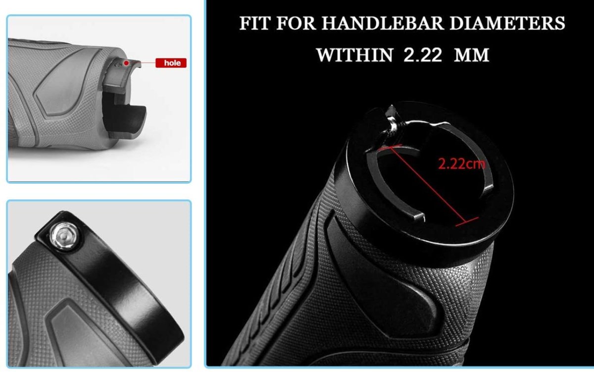 Ергономични ръкохватки за кормило на велосипед ROCKBROS, неплъзгащи се 22 мм