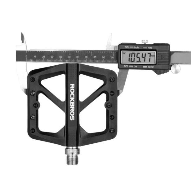 ROCKBROS Велосипедни найлонови педали Неплъзгащи се MTB плоски педали 9/16 инча 3 запечатани лагера