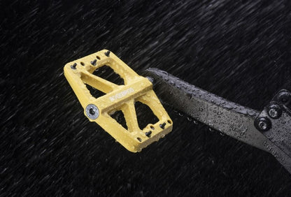 ROCKBROS Велосипедни найлонови педали Неплъзгащи се MTB плоски педали 9/16 инча 3 запечатани лагера