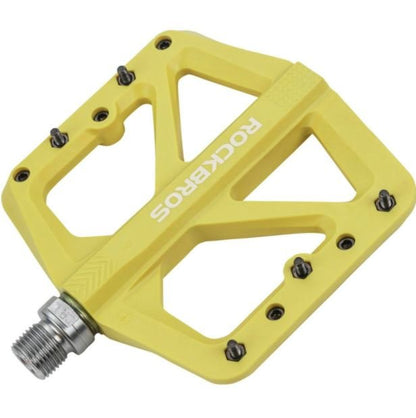 ROCKBROS Велосипедни найлонови педали Неплъзгащи се MTB плоски педали 9/16 инча 3 запечатани лагера