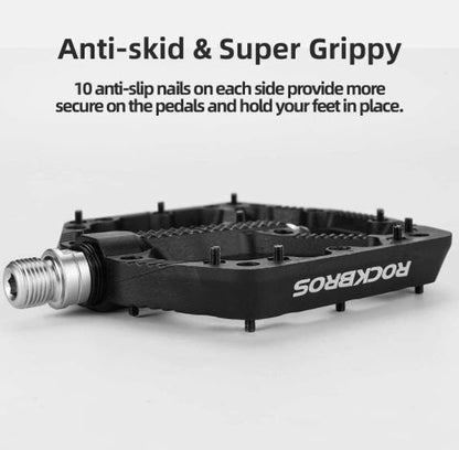 Педали за велосипед ROCKBROS Планински велосипед Педали за шосеен велосипед 9/16 инча 3 запечатани лагера