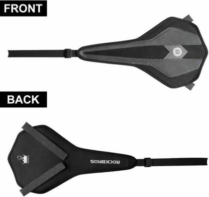 ROCKBROS Уловител на изпотяване за велосипеди за ролкови тренажори против изпотяване, дишащ сив