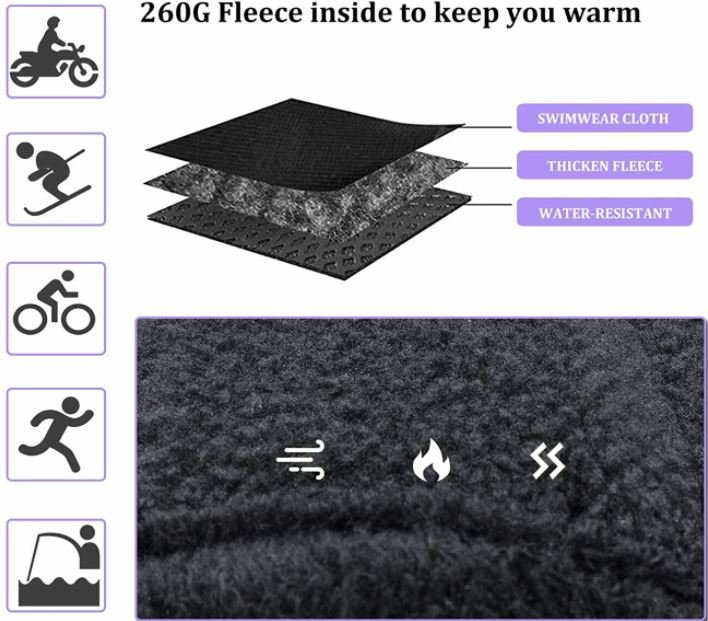 Зимни ръкавици за колоездене ROCKBROS, за мотоциклет/велосипед