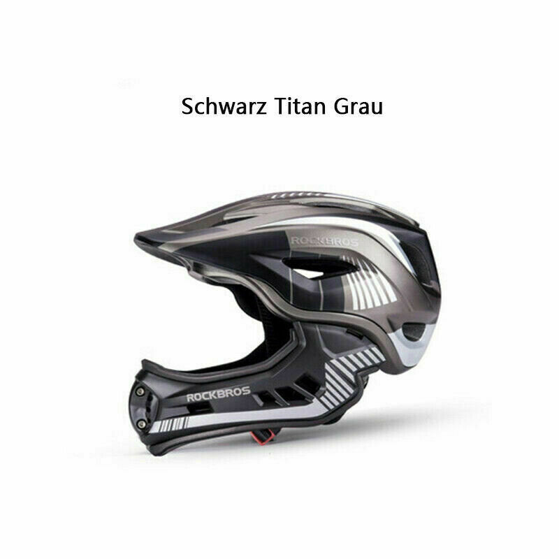 ROCKBROS Детска каска TT-32S със свалящ се предпазител за брадичката