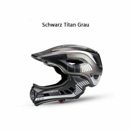 ROCKBROS Детска каска TT-32S със свалящ се предпазител за брадичката