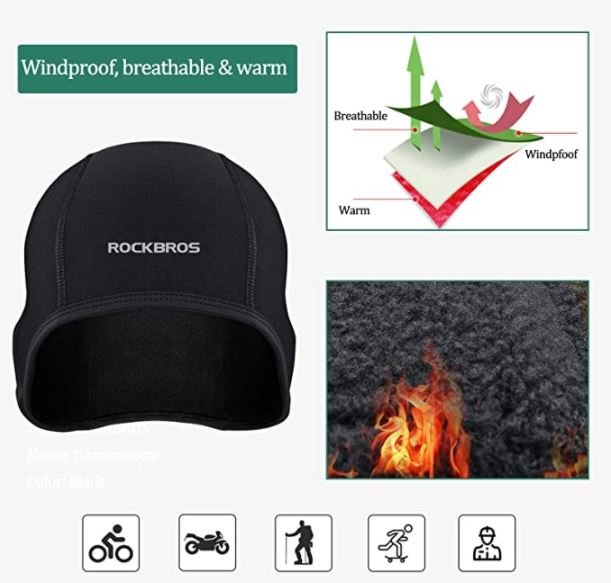 Шапка за колоездене ROCKBROS LF041BK, 3 броя