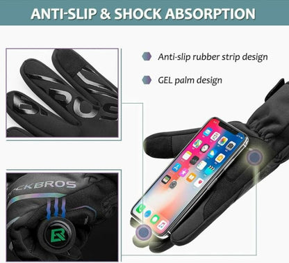 Зимни ръкавици ROCKBROS за бягане, колоездене, каране на мотоциклет, за мъже/жени