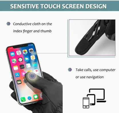 Зимни ръкавици ROCKBROS за бягане, колоездене, каране на мотоциклет, за мъже/жени