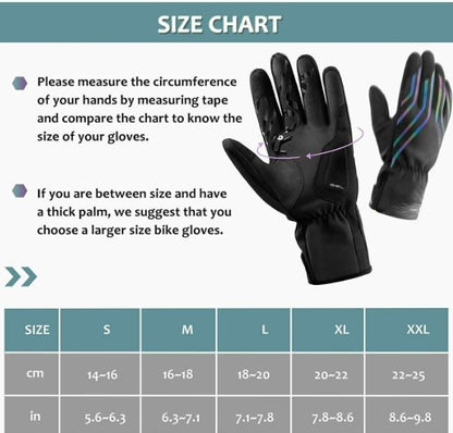 Зимни ръкавици ROCKBROS за бягане, колоездене, каране на мотоциклет, за мъже/жени