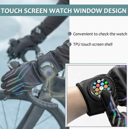 Зимни ръкавици ROCKBROS за бягане, колоездене, каране на мотоциклет, за мъже/жени