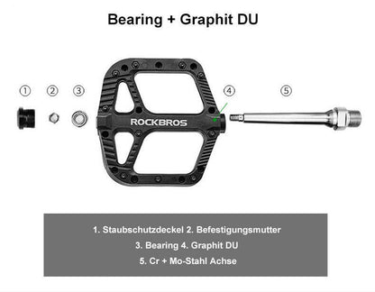 Найлонови педали за шосеен велосипед ROCKBROS