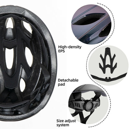 Каска за шосеен велосипед ROCKBROS TT-16-C с предпазни очила