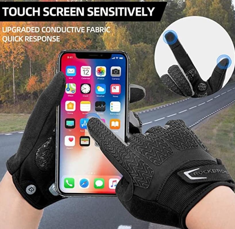 Ръкавици за колоездене ROCKBROS S169-1 зимни тъчскрийн