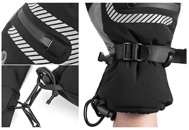 Ски ръкавици ROCKBROS, 2 в 1 (също пролет и есен)