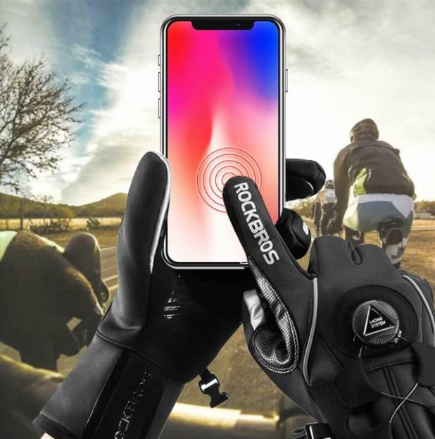 Зимни ски ръкавици ROCKBROS за каране на велосипед/мотоциклет