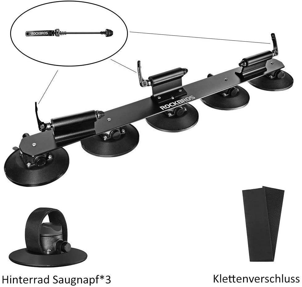 Багажник за велосипед ROCKBROS XP100 Багажник за покрив за бърз монтаж за 1-3 велосипеда