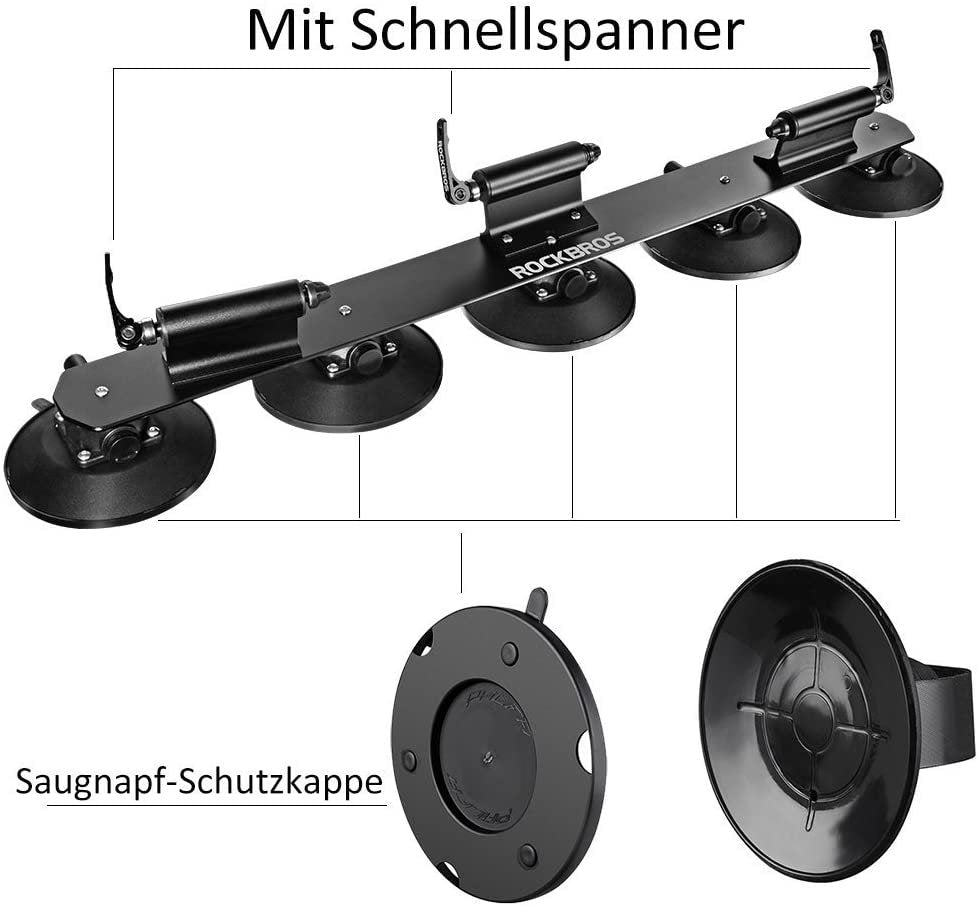 Багажник за велосипед ROCKBROS XP100 Багажник за покрив за бърз монтаж за 1-3 велосипеда