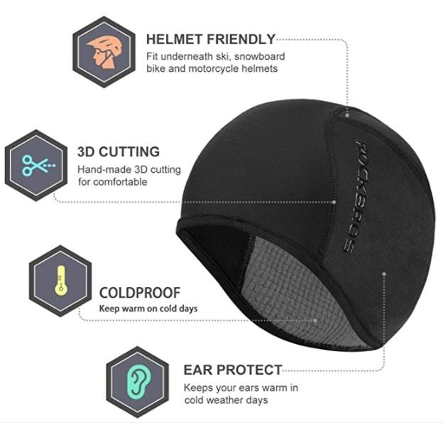 Зимна шапка за носене под каска ROCKBROS YPP002