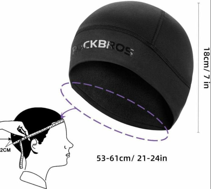 Зимна велосипедна шапка за носене под каска ROCKBROS YPP016