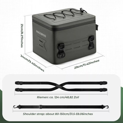 ROCKBROS мотоциклетна чанта 13L напълно водоустойчива 600D опашка чанта чанта за багаж