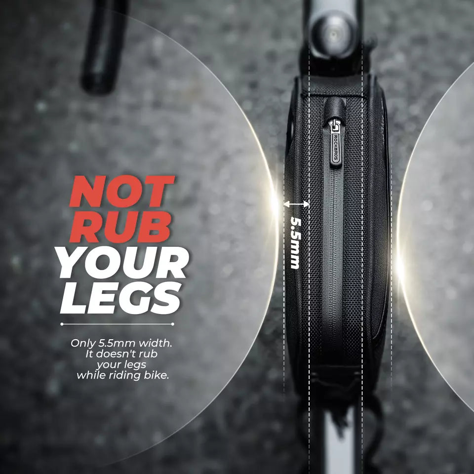 ROCKBROS чанта с рамка с отвор за слушалки велосипедна чанта с горна тръба MTB