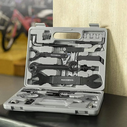 ROCKBROS многофункционална кутия за инструменти за ремонт на велосипеди 44 в 1