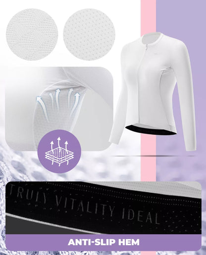 ROCKBROS TVI велосипедна фланелка с дълъг ръкав велосипедно облекло дишащи жени