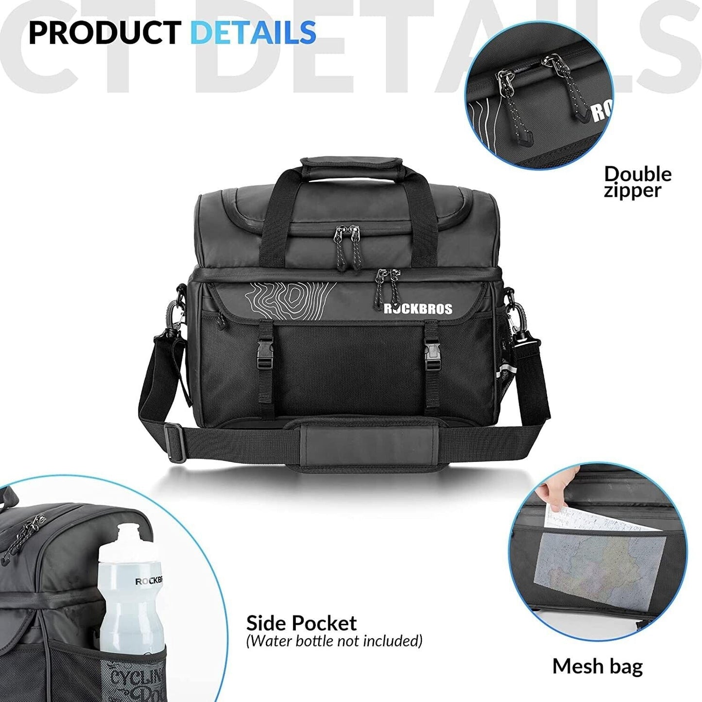 ROCKBROS велосипедна чанта изолираща чанта за пикник чанта за багажник 11L