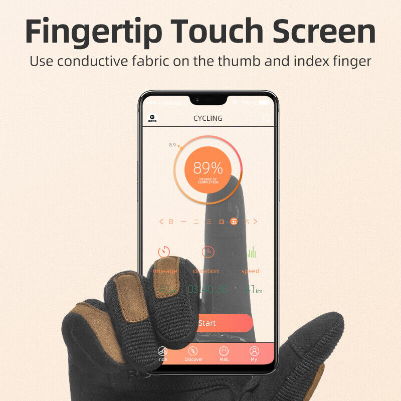 ROCKBROS MT003 Ръкавици Мотоциклетни Ръкавици с цял пръст Сензорен екран Велосипед