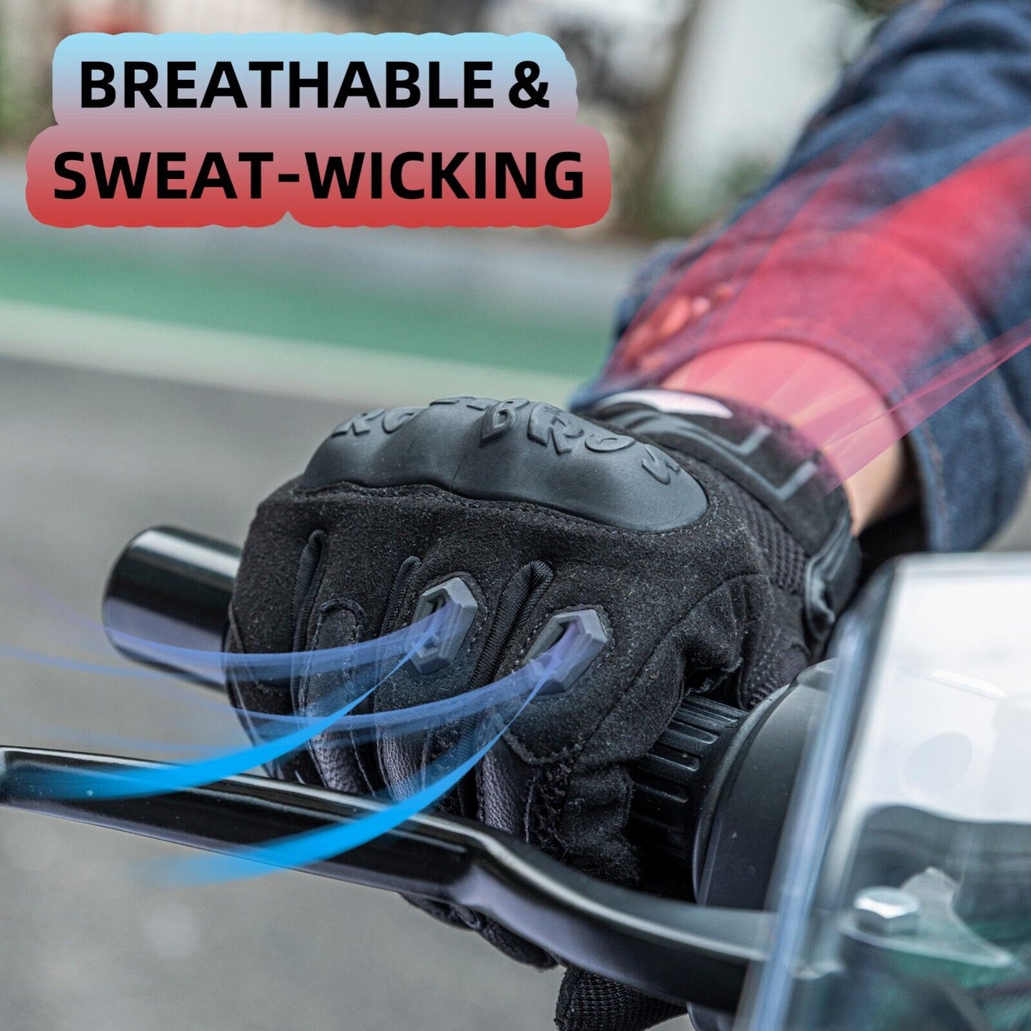 ROCKBROS Зимни мотоциклетни ръкавици със сензорен екран Колоездене Топли