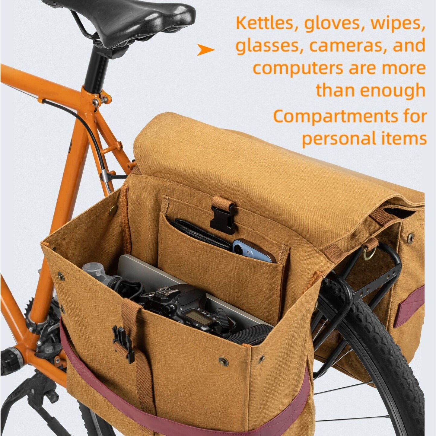 Чанти за багажник за багаж ROCKBROS велосипедна чанта двоен къмпинг MTB