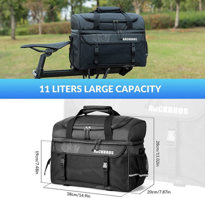 ROCKBROS велосипедна чанта изолираща чанта за пикник чанта за багажник 11L