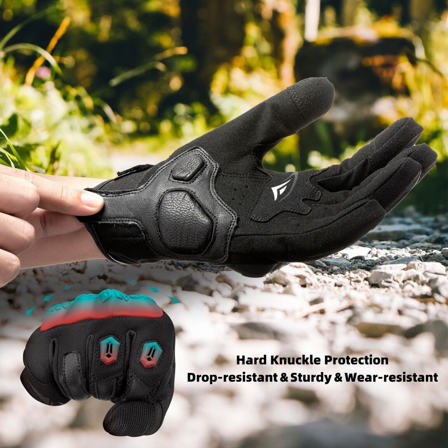 ROCKBROS Зимни мотоциклетни ръкавици със сензорен екран Колоездене Топли