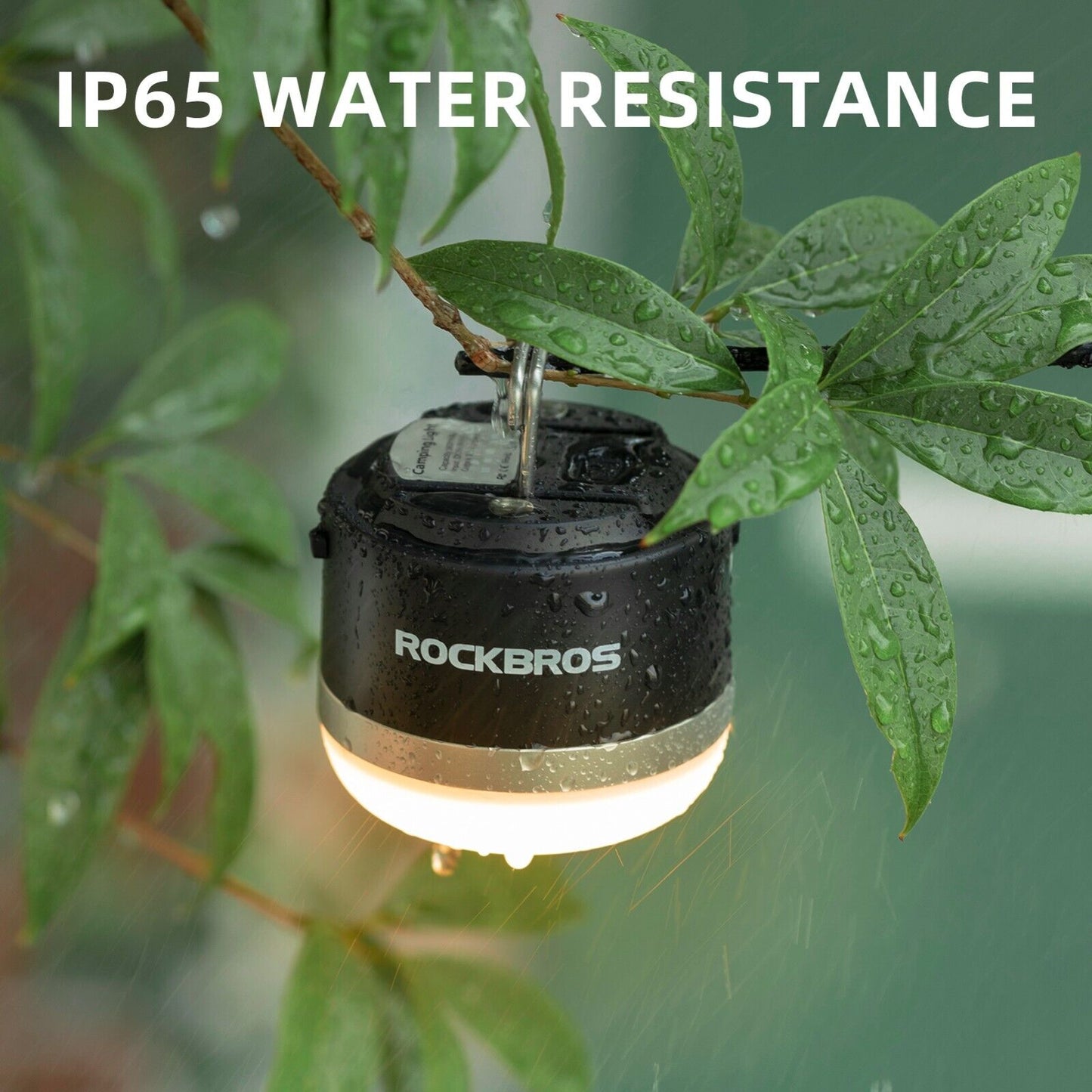 Фенер за къмпинг на открито ROCKBROS USB фенерчета 600 лумена IPX65 LED батерия