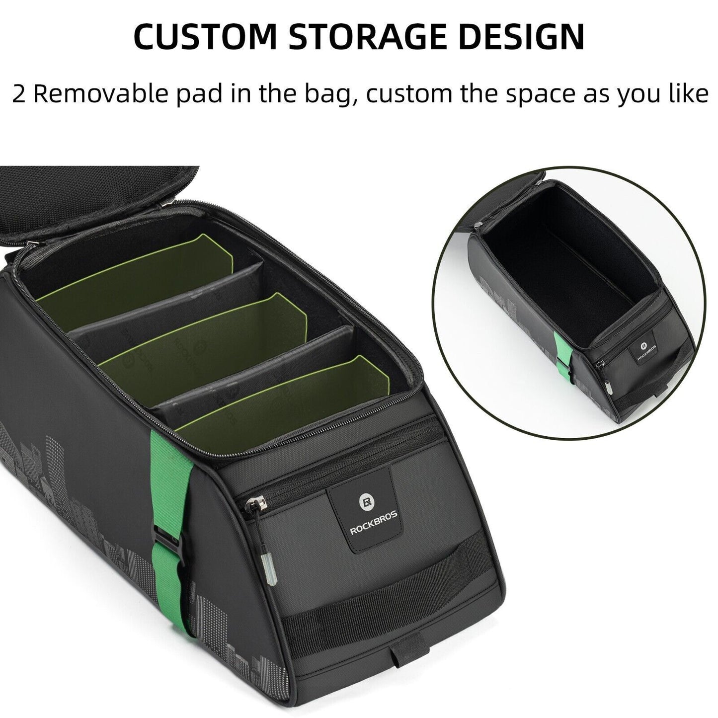 ROCKBROS Велосипедна чанта за багажник Чанта за седло Многофункционална чанта за пикник 9L