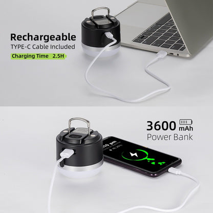 Фенер за къмпинг на открито ROCKBROS USB фенерчета 600 лумена IPX65 LED батерия