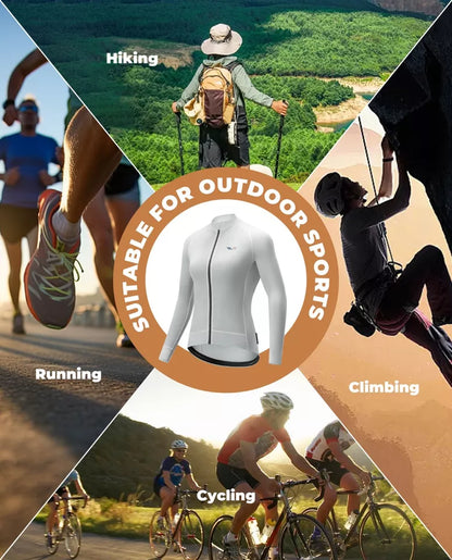 ROCKBROS TVI велосипедна фланелка с дълъг ръкав дишаща дамска велосипедна фланелка