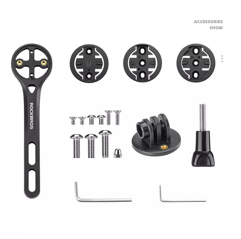 ROCKBROS Компютър за велосипеди GPS Монтаж Адаптер за велосипедна светлина GoPro Carbon Fiber