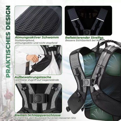 Велосипедна раница ROCKBROS подвижна раница велосипедна раница 24L водоустойчива за пътуване