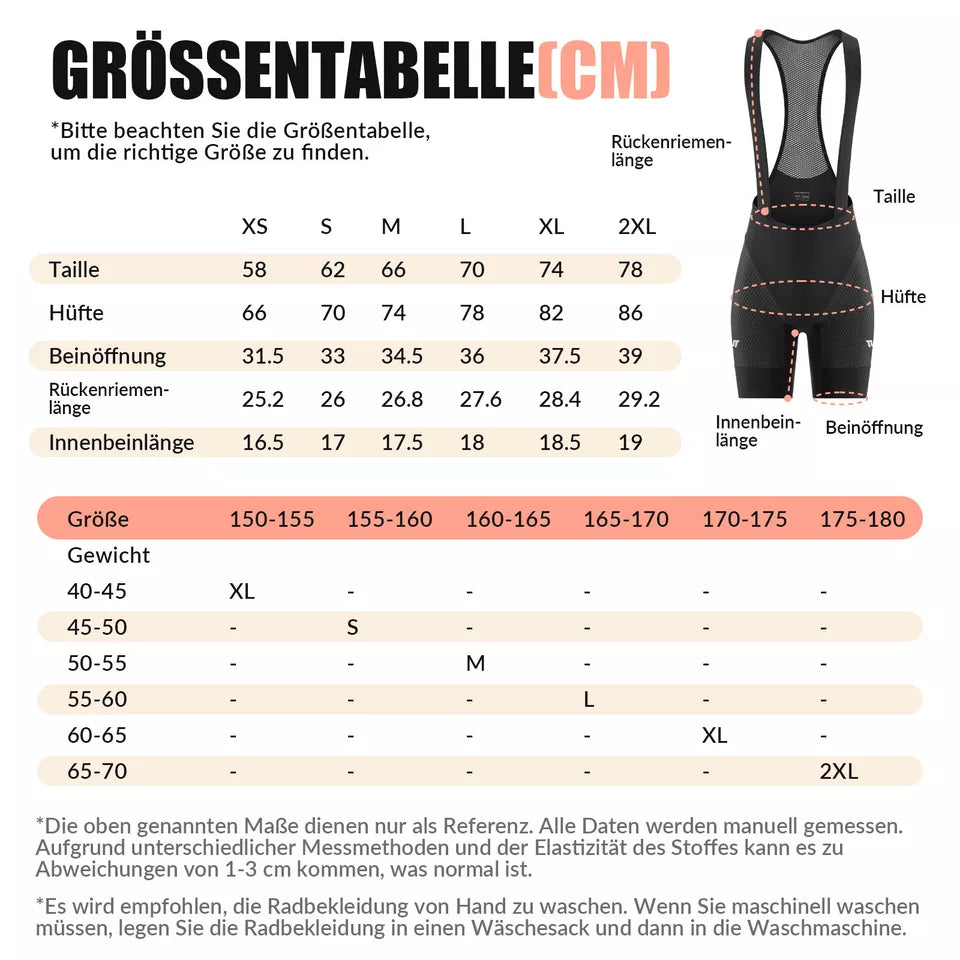 ROCKBROS TVI дамски шорти с презрамки, подплатени за шосеен велосипед