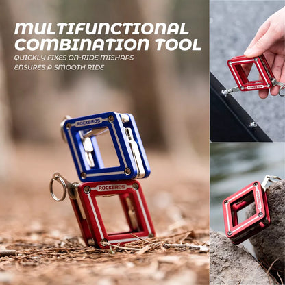 ROCKBROS многофункционален инструмент за велосипед 8 в 1 ремонт сгъваем инструмент ремонт