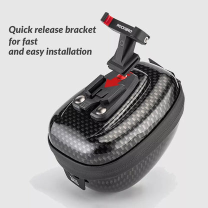 ROCKBROS твърда чанта за седалка чанта за велосипед чанта за седалка с бързо освобождаване 0.4L