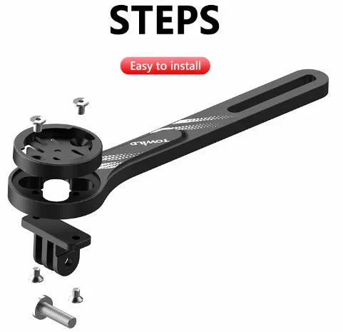 TOWILD Интегрирана удължителна стойка за велосипеден компютър и GoPro