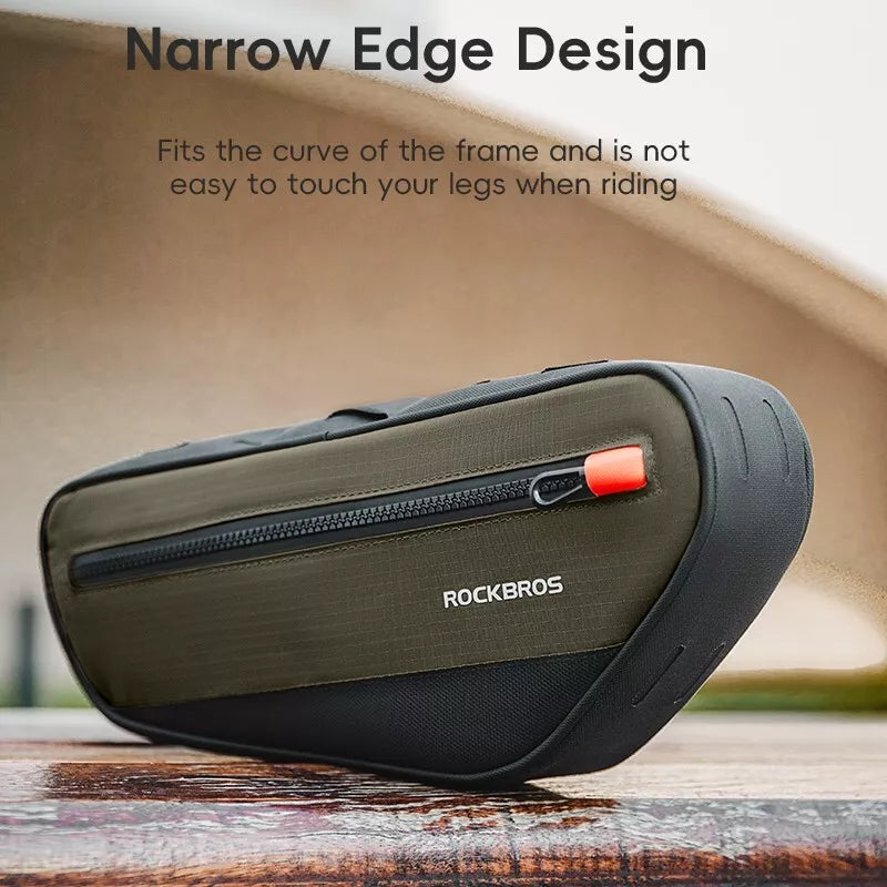 ROCKBROS чанта за велосипедна рамка чанта за велосипед триъгълна чанта чанта за инструменти 1.7L