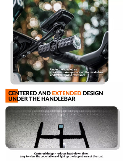 ROCKBROS Компютър за велосипеди GPS Монтаж Адаптер за велосипедна светлина GoPro Carbon Fiber